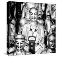 China 10MKm2 Collection - Gold Buddhist Statue in Longhua Temple-Philippe Hugonnard-Stretched Canvas