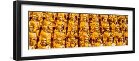 China 10MKm2 Collection - Gold Buddhist Statue in Longhua Temple-Philippe Hugonnard-Framed Photographic Print