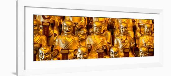 China 10MKm2 Collection - Gold Buddhist Statue in Longhua Temple-Philippe Hugonnard-Framed Photographic Print