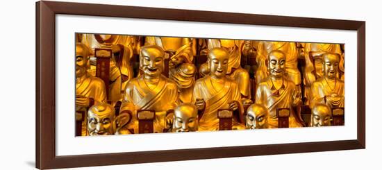 China 10MKm2 Collection - Gold Buddhist Statue in Longhua Temple-Philippe Hugonnard-Framed Photographic Print