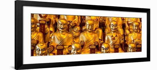 China 10MKm2 Collection - Gold Buddhist Statue in Longhua Temple-Philippe Hugonnard-Framed Photographic Print