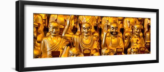 China 10MKm2 Collection - Gold Buddhist Statue in Longhua Temple-Philippe Hugonnard-Framed Photographic Print