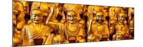 China 10MKm2 Collection - Gold Buddhist Statue in Longhua Temple-Philippe Hugonnard-Mounted Photographic Print