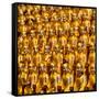 China 10MKm2 Collection - Gold Buddhist Statue in Longhua Temple-Philippe Hugonnard-Framed Stretched Canvas