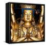 China 10MKm2 Collection - Gold Buddhist Statue in Longhua Temple-Philippe Hugonnard-Framed Stretched Canvas