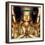 China 10MKm2 Collection - Gold Buddhist Statue in Longhua Temple-Philippe Hugonnard-Framed Photographic Print