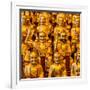 China 10MKm2 Collection - Gold Buddhist Statue in Longhua Temple-Philippe Hugonnard-Framed Photographic Print