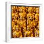 China 10MKm2 Collection - Gold Buddhist Statue in Longhua Temple-Philippe Hugonnard-Framed Photographic Print