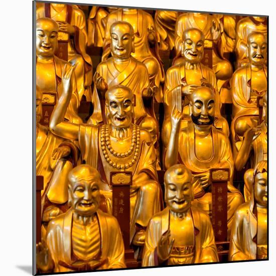 China 10MKm2 Collection - Gold Buddhist Statue in Longhua Temple-Philippe Hugonnard-Mounted Photographic Print