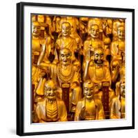 China 10MKm2 Collection - Gold Buddhist Statue in Longhua Temple-Philippe Hugonnard-Framed Photographic Print