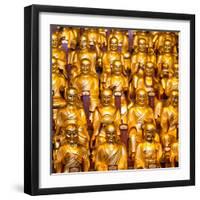 China 10MKm2 Collection - Gold Buddhist Statue in Longhua Temple-Philippe Hugonnard-Framed Photographic Print