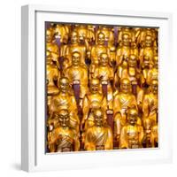 China 10MKm2 Collection - Gold Buddhist Statue in Longhua Temple-Philippe Hugonnard-Framed Photographic Print