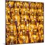 China 10MKm2 Collection - Gold Buddhist Statue in Longhua Temple-Philippe Hugonnard-Mounted Photographic Print