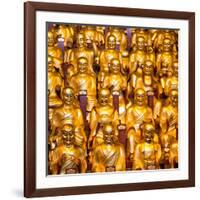 China 10MKm2 Collection - Gold Buddhist Statue in Longhua Temple-Philippe Hugonnard-Framed Photographic Print