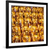 China 10MKm2 Collection - Gold Buddhist Statue in Longhua Temple-Philippe Hugonnard-Framed Photographic Print