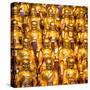 China 10MKm2 Collection - Gold Buddhist Statue in Longhua Temple-Philippe Hugonnard-Stretched Canvas