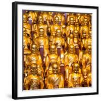 China 10MKm2 Collection - Gold Buddhist Statue in Longhua Temple-Philippe Hugonnard-Framed Photographic Print