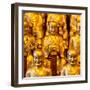 China 10MKm2 Collection - Gold Buddhist Statue in Longhua Temple-Philippe Hugonnard-Framed Photographic Print