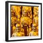 China 10MKm2 Collection - Gold Buddhist Statue in Longhua Temple-Philippe Hugonnard-Framed Photographic Print