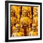 China 10MKm2 Collection - Gold Buddhist Statue in Longhua Temple-Philippe Hugonnard-Framed Photographic Print