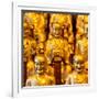 China 10MKm2 Collection - Gold Buddhist Statue in Longhua Temple-Philippe Hugonnard-Framed Photographic Print