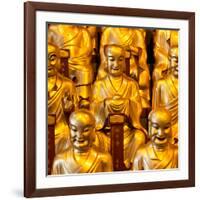 China 10MKm2 Collection - Gold Buddhist Statue in Longhua Temple-Philippe Hugonnard-Framed Photographic Print