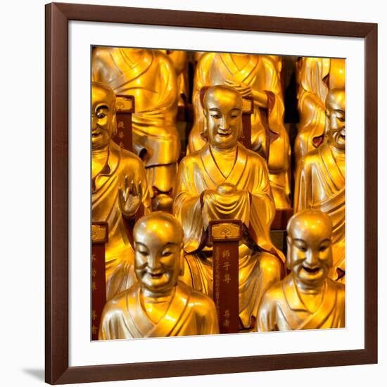 China 10MKm2 Collection - Gold Buddhist Statue in Longhua Temple-Philippe Hugonnard-Framed Photographic Print