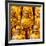 China 10MKm2 Collection - Gold Buddhist Statue in Longhua Temple-Philippe Hugonnard-Framed Photographic Print