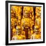 China 10MKm2 Collection - Gold Buddhist Statue in Longhua Temple-Philippe Hugonnard-Framed Photographic Print