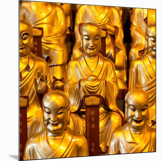 China 10MKm2 Collection - Gold Buddhist Statue in Longhua Temple-Philippe Hugonnard-Mounted Photographic Print