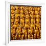 China 10MKm2 Collection - Gold Buddhist Statue in Longhua Temple-Philippe Hugonnard-Framed Photographic Print