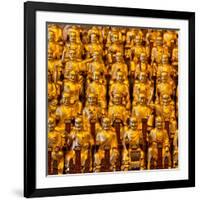 China 10MKm2 Collection - Gold Buddhist Statue in Longhua Temple-Philippe Hugonnard-Framed Photographic Print