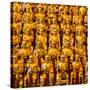 China 10MKm2 Collection - Gold Buddhist Statue in Longhua Temple-Philippe Hugonnard-Stretched Canvas