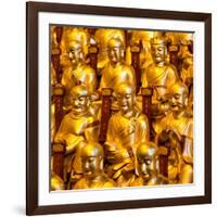 China 10MKm2 Collection - Gold Buddhist Statue in Longhua Temple-Philippe Hugonnard-Framed Photographic Print