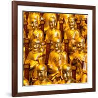 China 10MKm2 Collection - Gold Buddhist Statue in Longhua Temple-Philippe Hugonnard-Framed Photographic Print