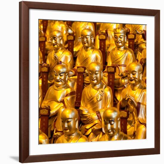 China 10MKm2 Collection - Gold Buddhist Statue in Longhua Temple-Philippe Hugonnard-Framed Photographic Print