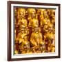 China 10MKm2 Collection - Gold Buddhist Statue in Longhua Temple-Philippe Hugonnard-Framed Photographic Print