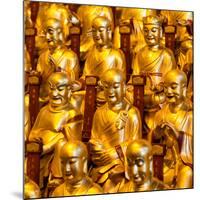 China 10MKm2 Collection - Gold Buddhist Statue in Longhua Temple-Philippe Hugonnard-Mounted Photographic Print