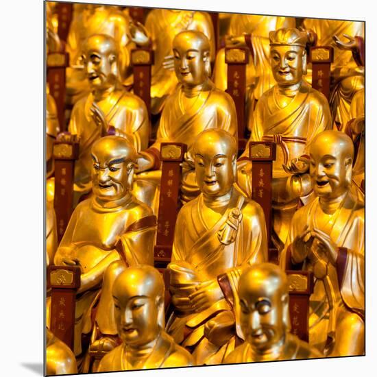 China 10MKm2 Collection - Gold Buddhist Statue in Longhua Temple-Philippe Hugonnard-Mounted Photographic Print