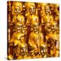 China 10MKm2 Collection - Gold Buddhist Statue in Longhua Temple-Philippe Hugonnard-Stretched Canvas