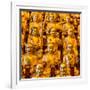 China 10MKm2 Collection - Gold Buddhist Statue in Longhua Temple-Philippe Hugonnard-Framed Photographic Print