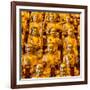 China 10MKm2 Collection - Gold Buddhist Statue in Longhua Temple-Philippe Hugonnard-Framed Photographic Print