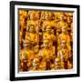 China 10MKm2 Collection - Gold Buddhist Statue in Longhua Temple-Philippe Hugonnard-Framed Photographic Print