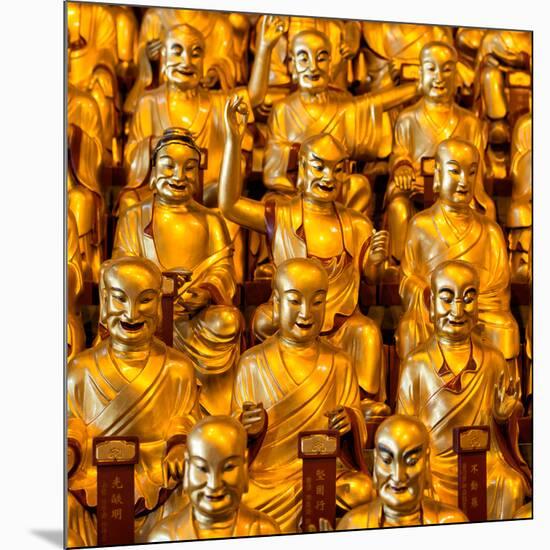 China 10MKm2 Collection - Gold Buddhist Statue in Longhua Temple-Philippe Hugonnard-Mounted Photographic Print