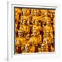 China 10MKm2 Collection - Gold Buddhist Statue in Longhua Temple-Philippe Hugonnard-Framed Photographic Print