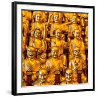 China 10MKm2 Collection - Gold Buddhist Statue in Longhua Temple-Philippe Hugonnard-Framed Photographic Print