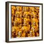 China 10MKm2 Collection - Gold Buddhist Statue in Longhua Temple-Philippe Hugonnard-Framed Photographic Print