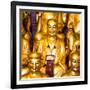 China 10MKm2 Collection - Gold Buddhist Statue in Longhua Temple-Philippe Hugonnard-Framed Photographic Print