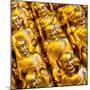 China 10MKm2 Collection - Gold Buddhist Statue in Longhua Temple-Philippe Hugonnard-Mounted Photographic Print