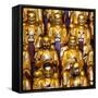 China 10MKm2 Collection - Gold Buddhist Statue in Longhua Temple-Philippe Hugonnard-Framed Stretched Canvas